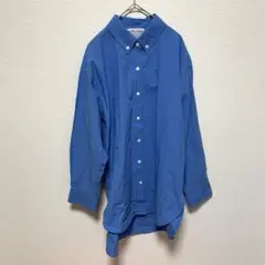 美品✨BEARDSLEY ビアズリー ストライプオーバーシャツ バンドカラー 
