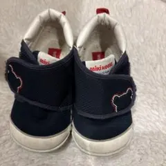 ミキハウス ネイビー ベビーシューズ　12.5
