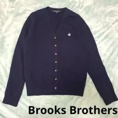 ブルックスブラザーズ ウール ニットカーディガン 羊ロゴ刺繍 Vネック