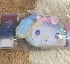 サンリオ　マイメロ　フェイスリールパスケース レインボー　 マイメロディ　虹色