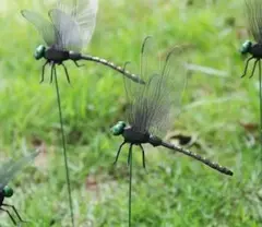 オニヤンマ 4匹セット (虫除けトンボ)　地面に刺すタイプ
