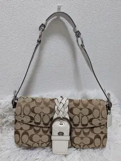希少　COACH SOHO ワンショルダーバッグ　6314 編み込み　ソーホー