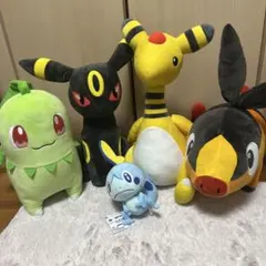 新品　タグ付き　ポケットモンスターぬいぐるみ5点セットまとめ売り