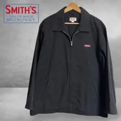 SMITH'S AMERICAN ブラック ワークジャケット ワンポイントろご