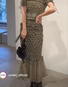【完売商品】snidel ランダムシャーリングマーメイドスカート