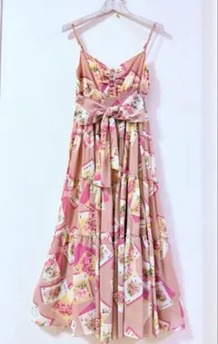 新品タグ付き ジーザスディアマンテ バックリボン ぼかし薔薇柄