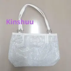 Kinshuu スパンコール ホワイトトートバッグ