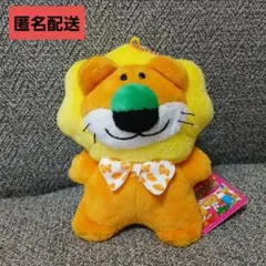 たべっ子どうぶつ　ギンビス　ビスケット柄リボンマスコット　ライオン　ぬいぐるみのサムネイル