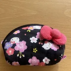 ハローキティ 桜柄ポーチ