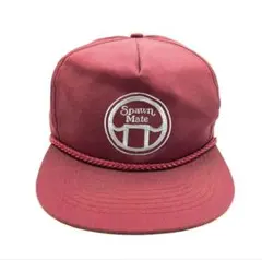 【90s】Spawn Mate 企業モノ 刺繍ロゴ トラッカーキャップ 帽子