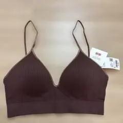 ユニクロPRINCESSE tam.tam ワイヤレスブラ L ダークブラウン