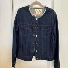 AG ダークブルー デニムジャケット S