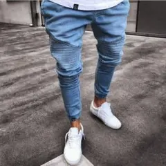 デニムパンツ 弾力性ズボン スキニージーンズ ストレッチ カジュアル