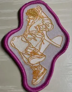 VAUNDY patch sticker ピンク ステッカー 布生地