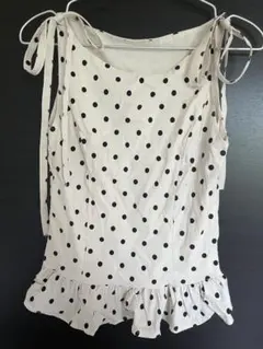 Reformation ドットキャミソールトップス シルク - メルカリ
