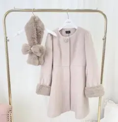 evelyn ロングコート ビジューコート 2022