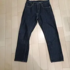 美品　ユニクロ　セルビッジ　デニム　ストレート　パンツ　名作　大人気　32