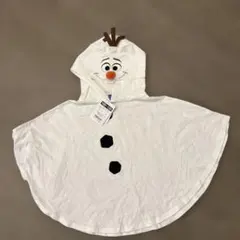 TDR公式　オラフ　子供服　ポンチョ