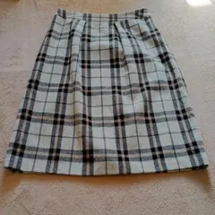 Reflectチェック柄タイトスカート グレー系 9号М