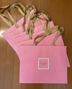 kate spade ピンク ショッピングバッグ ６枚セット（３枚＋おまけ３枚）