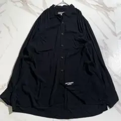 極美品 20SS ヨウジヤマモトプールオム オーバーサイズロングシャツ 黒