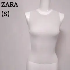 ZARA ザラ リブ ノースリーブカットソー タンクトップ タグなし 4のサムネイル