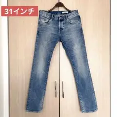 H&M スキニージーンズ メンズ31インチ ユーズド加工