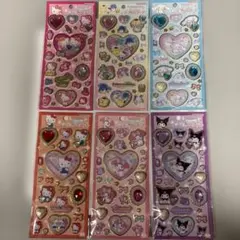 ６点　サンリオ キラキラジュエルシール