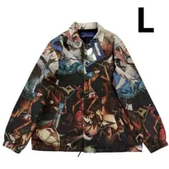 Bastrap 絵画 総柄 ナイロン コーチジャケット L マルチカラー 西洋