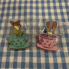 【バラ売り不可】 ズートピア ニック ジュディ ピンバッジ