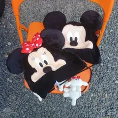 ミッキー・ミニー 耳付きフリース帽子