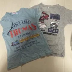 トーマスと乗り物のTシャツ2枚セット