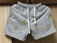 POLO Baby テディベア柄　ハーフパンツ グレー 80cm
