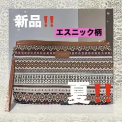 新品 RAGEBLUE エスニック柄 クラッチバッグ ポーチ　メンズ　レディースのサムネイル