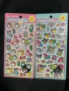 新品 サンリオ 沖縄限定 ボンボンドロップシール 2枚セット