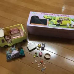 箱付き！シルバニアファミリー わくわくようちえんバス ギフトセット　うさぎ