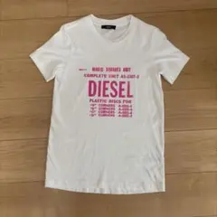 DIESEL 半袖 Tシャツ ホワイト ピンクロゴのサムネイル