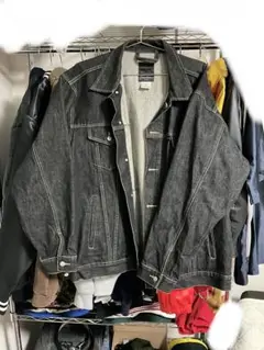 Sean John ダークデニム オーバーサイズジャケット デニムジャケット タグデザインオーバーサイズデニムジャケット | jbgcompany