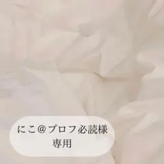 にこ＠プロフ必読様専用ページです