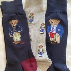 ポロ ラルフローレンのメンズソックス、3足セット25〜27cm、新品