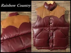 2026年最新】RAINBOW COUNTRY メンズ ダウンベスト・キルティング