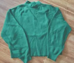 MOUSSY グリーン ハイネックセーター