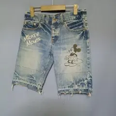ミッキーマウス デニムショートパンツ