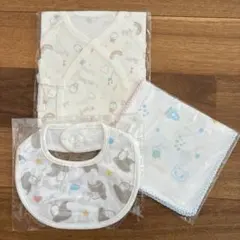 【新品未開封】コンビ肌着 こどもビームス ひよちゃん肌着　ガーゼ2枚スタイセット