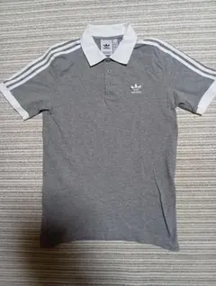 adidas Originals 3ストライプポロシャツ グレー　Mのサムネイル