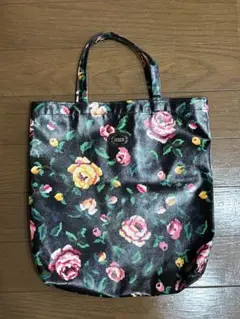 最終お値下げ FEILER フェイラー 花柄 トートバッグ 黒 雨 雨対策