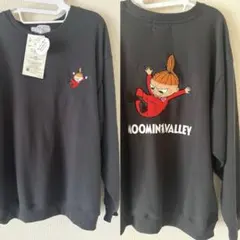 新品タグ付き MOOMIN リトルミイ トレーナー 淡黒のサムネイル