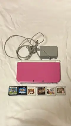 Nintendo New 3DS LL 本体 充電器、カセット付き