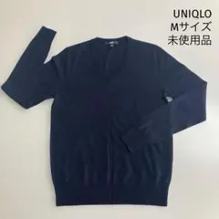 UNIQLO ネイビー メリノ　Vネックセーター M 未使用品