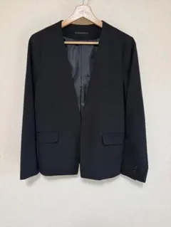 【GU】ノーカラー　セットアップ　スーツ　Lサイズ